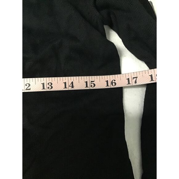 LULU'S SZ S Black Fall Favorites Long Sleeve Wrap Sweater Mini Dress NEW b120 - Picture 10 of 10